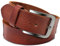 ROYALZ Vintage Damen Ledergürtel cognac braun 110 cm Lang 38 mm Breit Büffel-Leder Frauen Gürtel für Jeans Anzug