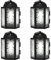Dekorative Kerzenlaterne für Hochzeiten, Terrasse und Heimdekoration, kleine marokkanische Mini-Laterne, klares Glas, 4er-Set