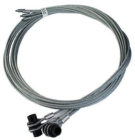 Hörmann Drahtseile Beschlag Z (Größe: 3 mm, Länge 2615 cm, aus hochwertigem Stahl, mit Seilaufnahme, langlebig und robust, für Garagentore) 3064350