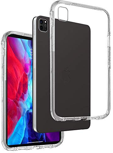 REY Transparent Silikonhülle TPU für IPAD PRO 2020 12,9 - iPAD PRO 2021 12,9 - IPAD PRO 2022 12,9, Handyhülle Premium Kratzfest TPU Durchsichtige Schutzhülle, Ultradünne 0,33 mm