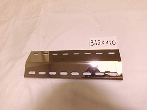 5562 Edelstahl V4A/V2A Flammenverteiler für alle Grills und Größen Brennerabdeckung Hitzeschild Gasgrill Endres Mr.Gardener Tepro Barbecook Enders Tepro Lidl Barbecook (1Stk 365mm x 120mm x 1mm V4A)