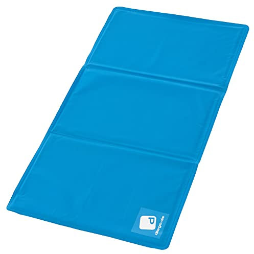 dilego Haustier Kühlmatte (50 x 90 cm), für Hunde Katzen, Eismatte mit Gel Selbstkühlend, Kühlend Hundehütte Betten Unterlage für Haustiere