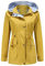 YFFUSHI Femme Manteau Imperméable Léger Blouson Hooded avec Ceinture Parka Coupe-Vent Respirant pour Printemp Automne