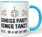JUNIWORDS Tasse, Scheiß Party. Keiner Tanzt. ACH so, Bin ja auf der Arbeit, Wähle Farbe, Blau