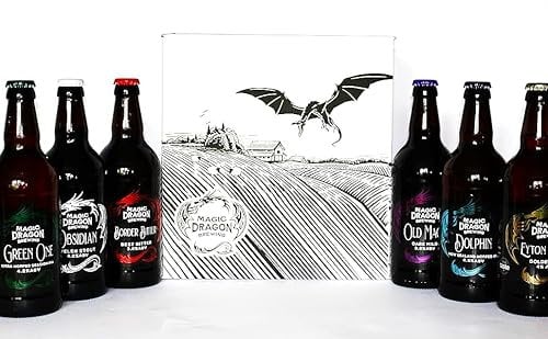 A Welsh Craft Ale Selection Box, Six different types of ale beers all are award winners - by Magic Dragon Brewing a great ale beer gift, or just a regular weekend jolly box for oneself.