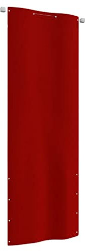 vidaXL Toldo para Balcón, Toldo Vertical de Jardín, Pantalla Resistente al Agua, Valla de Protección de Privacidad, Tela Oxford Rojo