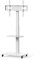 conecto, Soporte de TV, para televisores de 37 a 75, VESA hasta 600x400, Capacidad de Carga: máx. 40 kg, Giratorio (± 35°), Regulable en Altura, móvil, Incluye Estante, Blanco