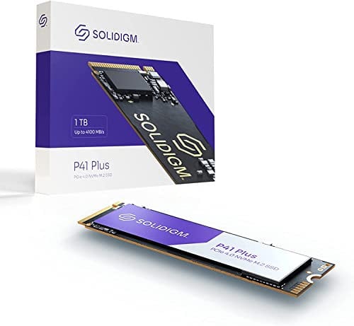 Solidigm™ P41 Plus Series 1TB SSD Internal solid state Drive GEN 4 NVMe 4.0 x4 M.2 SSD 2280 3D NAND Internal Solid State Drive (1TB, M.2 80mm, PCIe 4.0 x4)