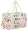 für Ryanair Handgepäck 40x20x25 & Handgepäck Tasche für Flugzeug - Faltbare Reisetasche Damen & Weekender Damen - Handgepäck Koffer 20L (Beige Flamingo(mit Schultergurt))