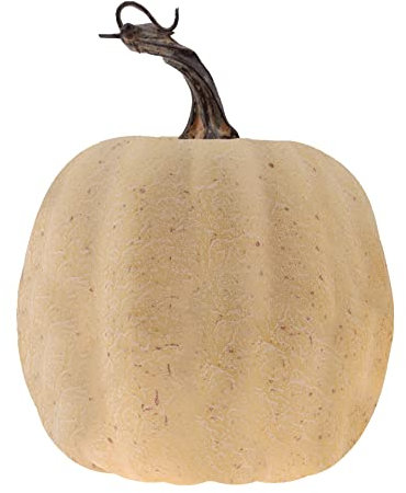 Gresorth Künstliche Groß Kürbisse mit Mattiert Fläche Fall Halloween Erntedank Gefälschte Kürbis Dekos für Geburtstag Hochzeit - 1 PCS