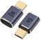 AIYEEN Adaptador USB C 40Gbps(Paquete de 2), Adaptador USB C Macho a Hembra Adaptador USB 4.0 Tipo C Conector de Transferencia de Datos Compatible con Samsung, MacBook y Más Dispositivos USB-C