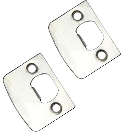 Placa de Acero Inoxidable de 4 Piezas, Placa de Cierre de Seguridad, Placa de Cierre de Puerta, Placa de Cierre de Tenon para Cerradura de Puerta Qrity ASIN # B0899RSBSC, B0B24Q159W, B0B24SK2ZR