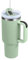 Buschun 40 oz Tumbler With Handle and Straw Lid Insulated Reusable Stainless Steel Water Bottle Travel Mug Iced Coffee Cup for Car and Home and Cold Beverages (Bay Leaf)