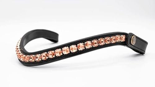 BRIDLERY Stirnriemen Rosé Farbe Braun, Größe Pony