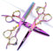 Sharonds lila 6/7 Zoll exquisite High-End 440C professionelle Haar Schere Friseur Salon gewidmet Werkzeug (6-Zoll 3-teiliges Set)