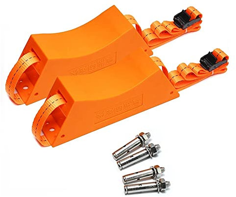 PRATYAHARA Lot de 2 porte-bouteilles de gaz propane - Support mural pour bouteille de gaz - En ABS durable - Avec vis - Orange
