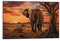 Afrikanischer Elefant Gemälde Poster Vintage Modern Wild Riesige Tier Rustikale Leinwand Wandkunst Drucke Malerei für Haus Zimmer