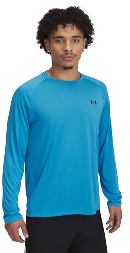 Under Armour Men's Tech 2.0 Long-Sleeve T-Shirt, (454) Ether Blue / / Black, Large