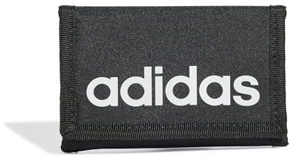 adidas Unisex LINEAR Wallet, Black/White, One Size