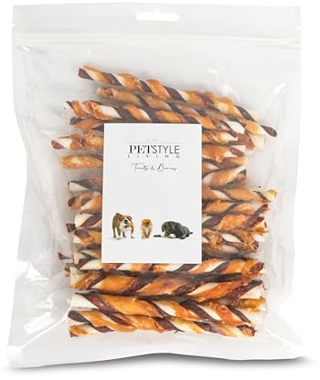 Petstyle Living Kaustange mit Huhn & Rind - Hundesnack - 12,5cm - 30 Stück