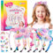 WuGU Haarreifen Mädchen, 49Pcs Haarreifen Selber Machen Mädchen Einhorn Set, DIY Haarschmuck Bastelset Kinder ab 4 5 6 7 8 9 10 Jahre, Geschenke zur Einschulung Mädchen, Ostergeschenk