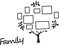 KITANDOVE 1ensemble Sticker Mural Arbre De Photo Pour Décoration De Salon Et Chambre Noir Modèle Résistant à Eau Et Amovible Pour Créer Un Mur De Souvenirs
