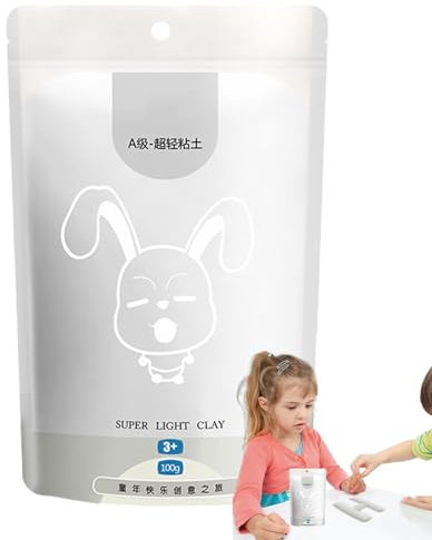 Vbnuyhim Superleichter Ton – Kinderknete – bunte Knete 100 g, leichte, umweltfreundliche Knete für Kinder ab 3 Jahren