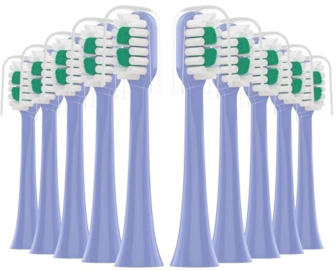 CILGEWH Replacement Toothbrush Heads 8 Pack for AquaSonic icon Electric Toothbrush,Lilac