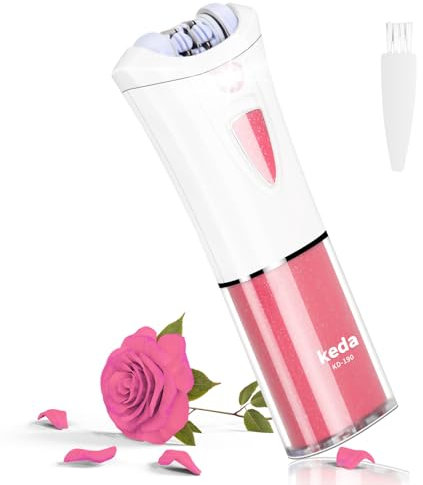 Epilatore Epilatore Donna - Epilatore Donna - Glamorous Skin Epilatore per il viso - Epilatore Elettrico Glide con Luce Fredda - Lady Shaver Remover per zona bikini, ascelle, braccio