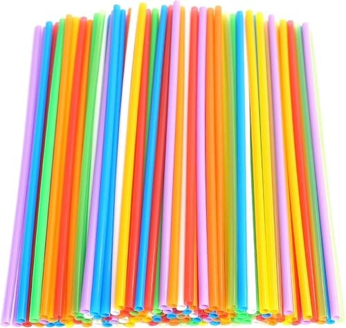 Reusable Plastic Straws 100 PCS