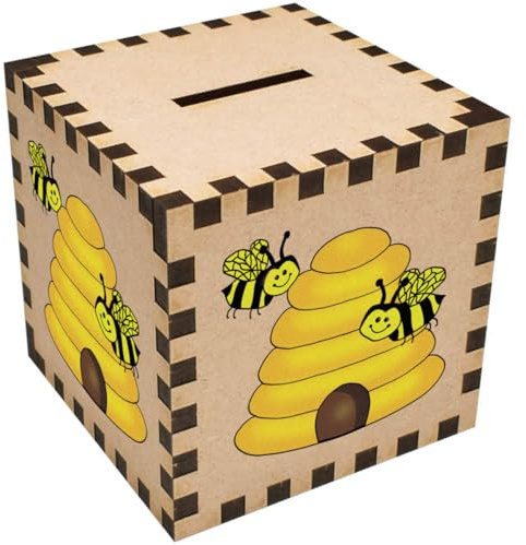 Azeeda 'Bienenstock und Bienen' Sparbüchse/Spardose (MB00101371)