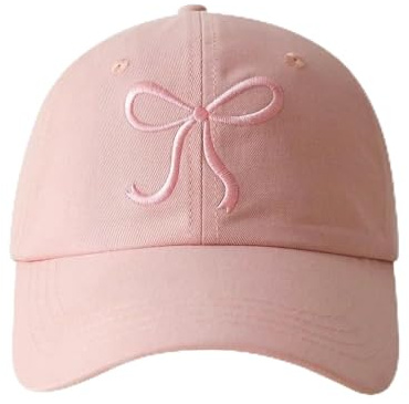JOVYTH 1 Cappellino Rosa con Fiocco per Bambine – Cappellino Bambino con Ricamo Cuore, Visiera Regolabile, Cappellino Sport Asciugatura Rapida per Bambine 3-10 Anni