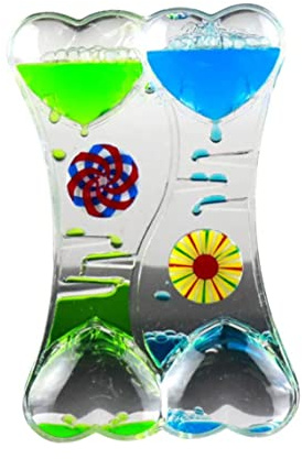 Ngbbby Temporizador de Movimiento líquido, Juguete sensorial Divertido para relajación, lámpara de Lava de Color Flotante, Temporizador, Juguete calmante