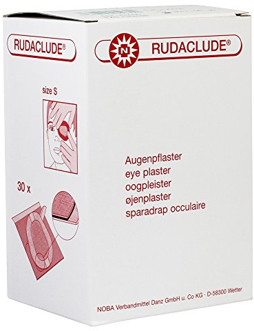 30 x RUDACLUDE Steril-Set sterile Augenpflaster, Größen:S