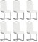 vidaXL Freischwinger 6 STK., Schwingstuhl Esszimmerstuhl Stahlrahmen, Stuhl für Esszimmer Küche, Essstuhl Küchenstuhl, Modern, Weiß Kunstleder