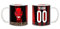 csm informatica Tazza Mug colazione personalizzabile gadget compatibile per tifosi per milanista nel cuore Diavolo Anche contenitore penne matite da scrivania ufficio studio