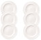 Villeroy & Boch - For Me 6 piatti piani, porcellana di alta qualità, bianco