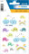 HERMA 15679 Aufkleber Wolken Glitzer klein, 28 Stück, Tiere Sticker mit Wale Regenbogen Luftballons Motiv, Kinder Etiketten für Fotoalbum Tagebuch Poesiealbum Scrapbooking Geburtstag Deko DIY Basteln