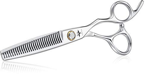 PURPLEBIRD Haarschere Friseurschere 6 Inch Effilierschere Scharfe Haarschneideschere Japanischer Edelstahl 440C für Damen und Herren Haarschere mit kugelgelagertem Spannsystem