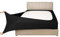Mrs Awesome Stretch-Jersey-Boxspring-Bezug, Bettvolant-Alternative, ultraweich und knitterarm, King/California King, Schwarz