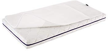 Träumeland T090323 AirDry Nässeschutzauflage - wasserdicht und hautsympathisch - mit extra Belüftung am Kopfteil, Größe 70 x 140 cm, weiß, 450 g