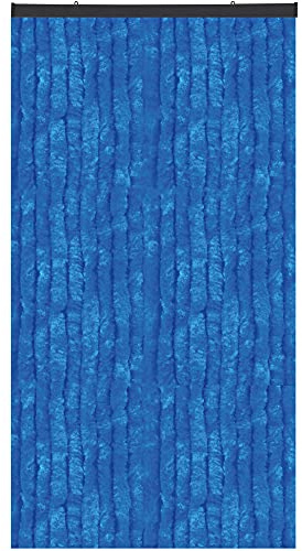 Bestlivings Flauschvorhang in Sondergröße - Türvorhang Breite: 140cm - Länge: 250cm, Blau