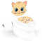 Toilette für Kleinkinder erste Kindertoilette leuchtende Spültaste und Spülgeräusch Ideal für Kinder Toiletten - Training (Katze)