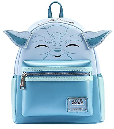 Loungefly Disney - Star Wars - Hologram Yoda - Backpack - Amazon-Exklusiv - Niedliche Sammeltasche - Geschenkidee - Offizielle Handelswaren - Für Jungen, Mädchen Men und Frauen - Movies Fans