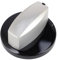 sparefixd Hob Knob Switch Black & Silver to Fit Neff Oven
