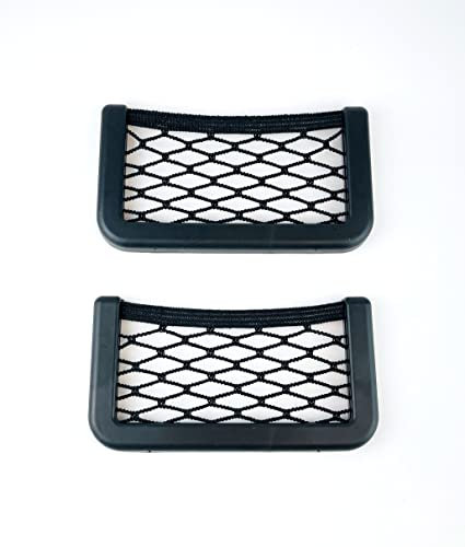 2x stück Auto Netztasche Aufbewahrung Netz selbstklebender Befestigung Grösse 14 x 8 cm