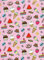 ARKRAFT Carta da Regalo 90 x 65 cm Set 3 Fogli confezione Senza Plastica disegno gelati e dolci (18-9252)