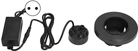 TITA-DONG Ultraschall-Nebelmaschine, 3-Kopf-Nebelmaschine mit Buntem Licht, Luftgekühlter Nebler-Luftbefeuchter, Kleiner Wasserteich-Nebelzerstäuber-Luftbefeuchter Zur Befeuchtung von(EU-Stecker)