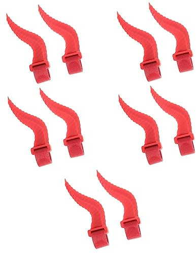 COHEALI 5 Paare Kopfhörer-hülle-anhänger Kopfhörer Mit Teufelshörnern Haarspangen Aus Tierhorn Headset-befestigung Halloween-kopfschmuck Headset-hörner 3d Kieselgel Cosplay Haarnadel