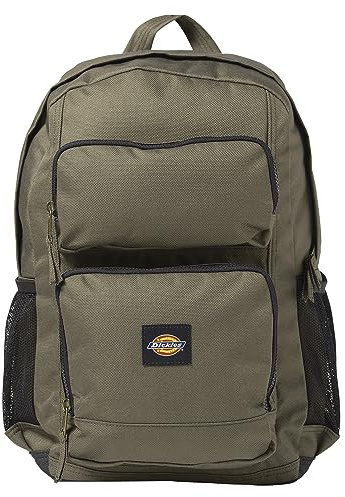 Dickies Rucksack mit zwei Taschen, Moosgrün, AL, Rucksack mit zwei Taschen